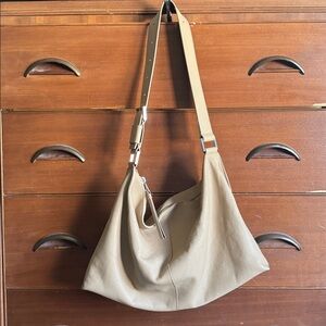 All Saints Edbury Tan Leather Shoulder Bag